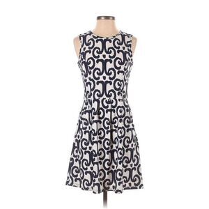 Jude Connally Blue White Print Dress